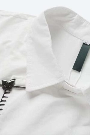 Artsy White Shirt