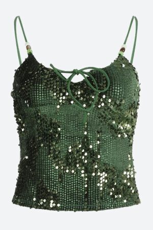 Baddie Sequined Top