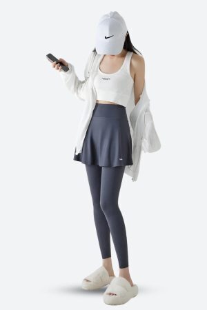 Basic Sport Leggings Mini Skirt