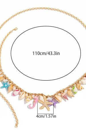 Beach Charm Belly Chain & Anklet