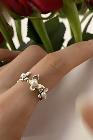 Beaded Floral Ring
