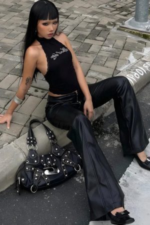 Black Halter Top