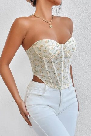 Blue Corset Top