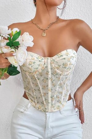 Blue Corset Top