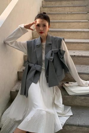 Bow Oversized Vest