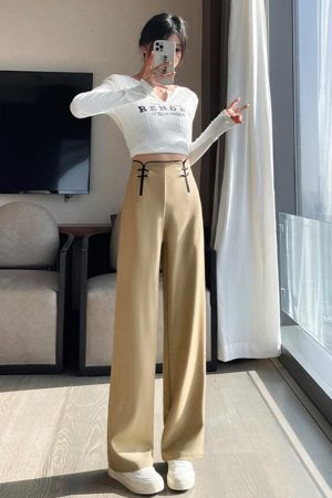 Casual High Waisted Pants
