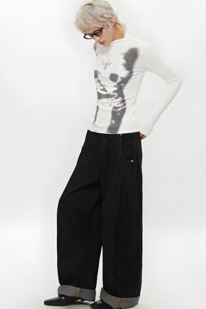 Cat High Neck Top