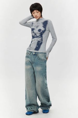 Cat High Neck Top