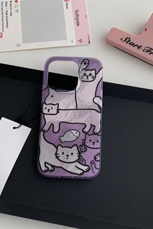 Cat Metallic Phone Case
