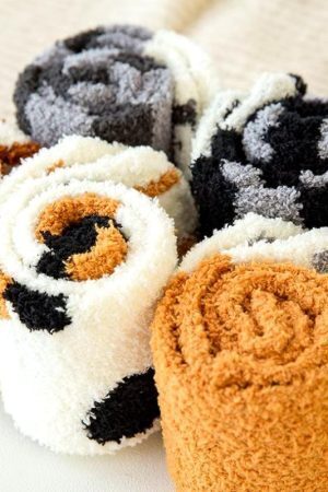 Cat Paw Plush Socks
