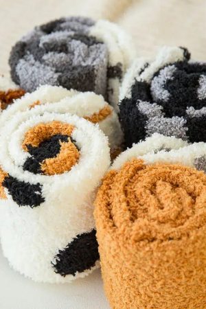 Cat Paw Plush Socks
