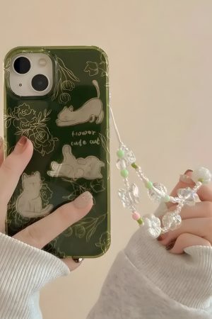 Cats & Flowers Phone Case