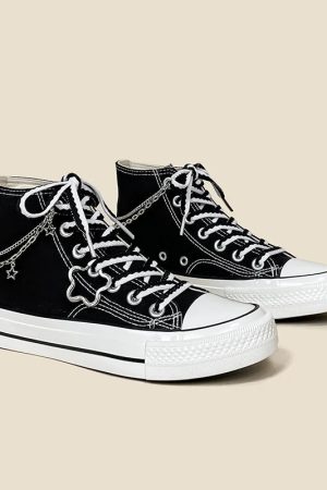 Chain with Stars Canvas Shoes