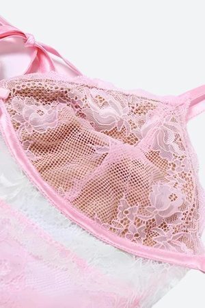 Coquette Bow Backless Lace Top