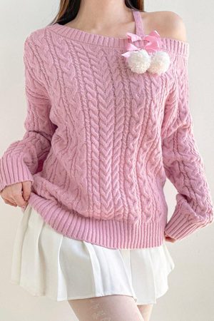 Coquette Cut-Out Knit Sweater