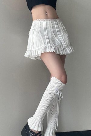 Coquette Frill Hem Mini Skirt
