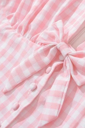 Coquette Gingham Mini Dress