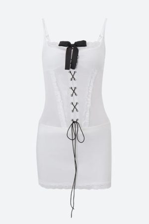 Coquette Lace Corset Mini Dress