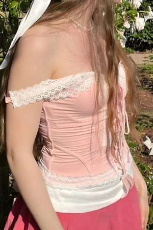 Coquette Lace Up Corset Top