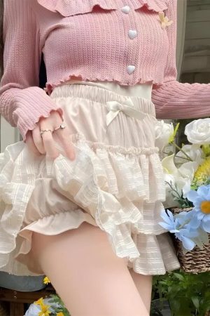 Coquette Ruffle Mini Skirt