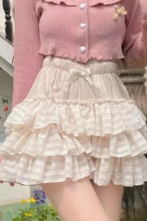 Coquette Ruffle Mini Skirt