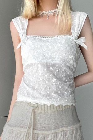 Coquette Square Neckline Top