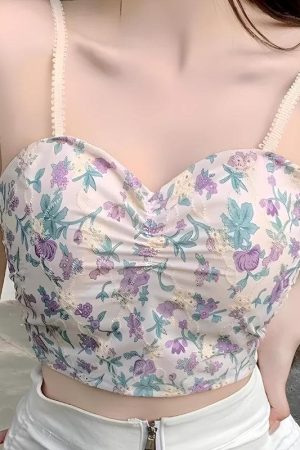 Cottagecore Floral Crop Top