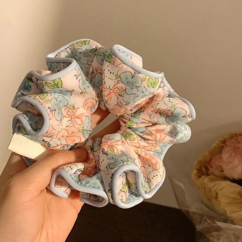 Cottagecore Floral Scrunchies