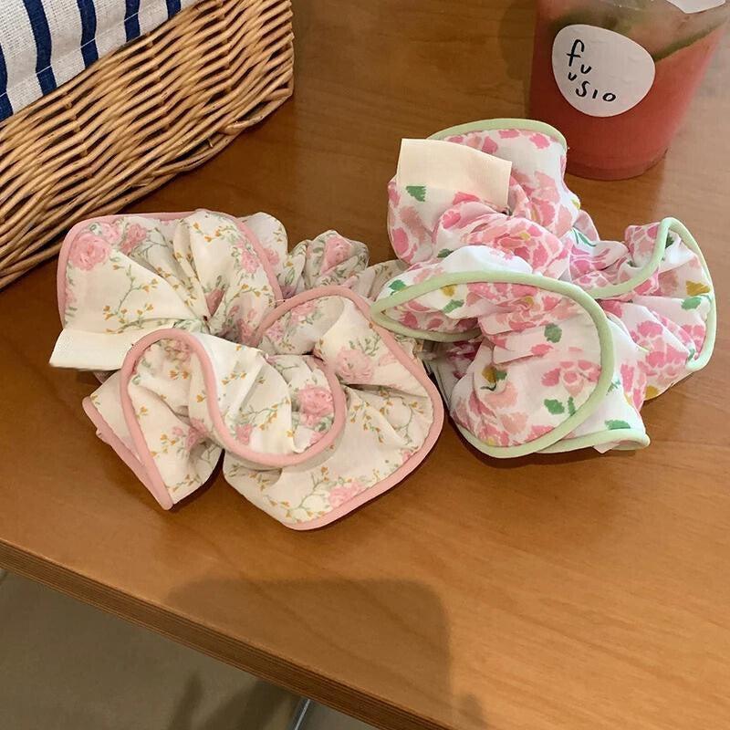 Cottagecore Floral Scrunchies