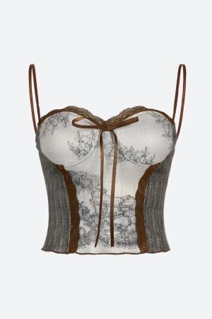Cottagecore Lace Bow Top