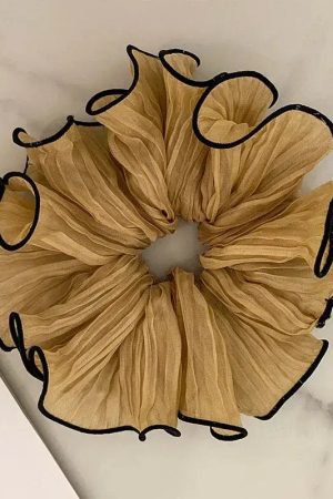 Crinkle Chiffon Scrunchies