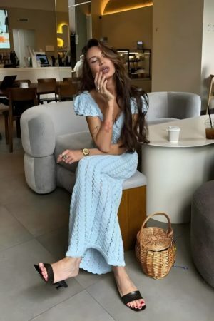 Crochet Midi Dress