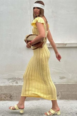 Crochet Midi Dress