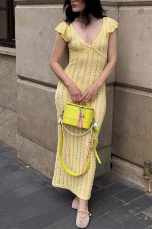 Crochet Midi Dress