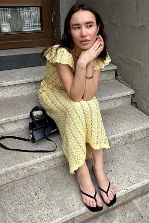 Crochet Midi Dress
