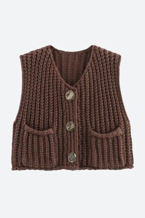 Crochet Sleeveless Cardigan
