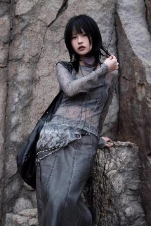 Cyberpunk Sheer Top