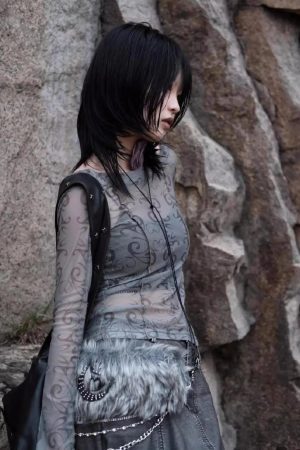 Cyberpunk Sheer Top