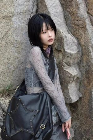 Cyberpunk Sheer Top