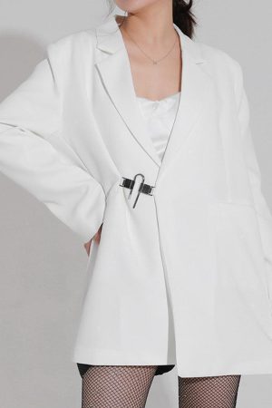 Dark Academia Buckle Up Blazer