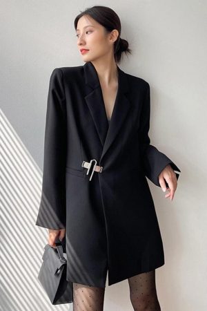 Dark Academia Buckle Up Blazer