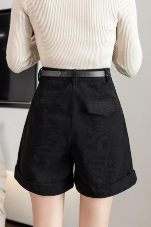 Dark Academia High Waist Shorts