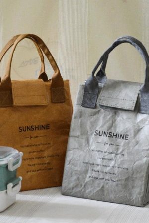 Dark Academia Paper Look Handbag