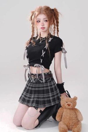 Dark Coquette Crop Top