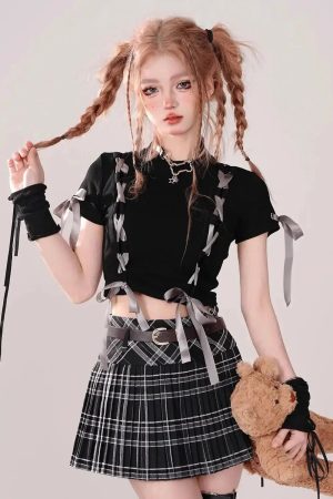 Dark Coquette Crop Top