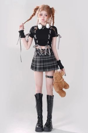 Dark Coquette Crop Top