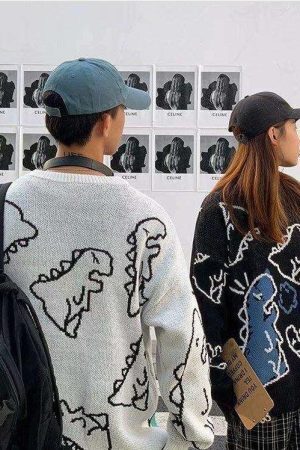 Dinosaur Knitted Sweater