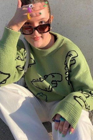 Dinosaur Knitted Sweater