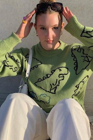 Dinosaur Knitted Sweater