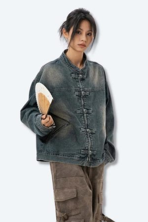 Distressed Denim Jacket